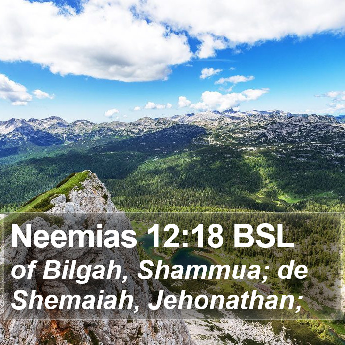 Neemias 12:18 BSL Bible Study