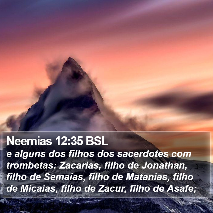 Neemias 12:35 BSL Bible Study