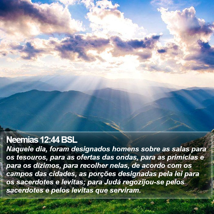 Neemias 12:44 BSL Bible Study