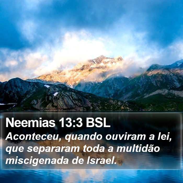 Neemias 13:3 BSL Bible Study