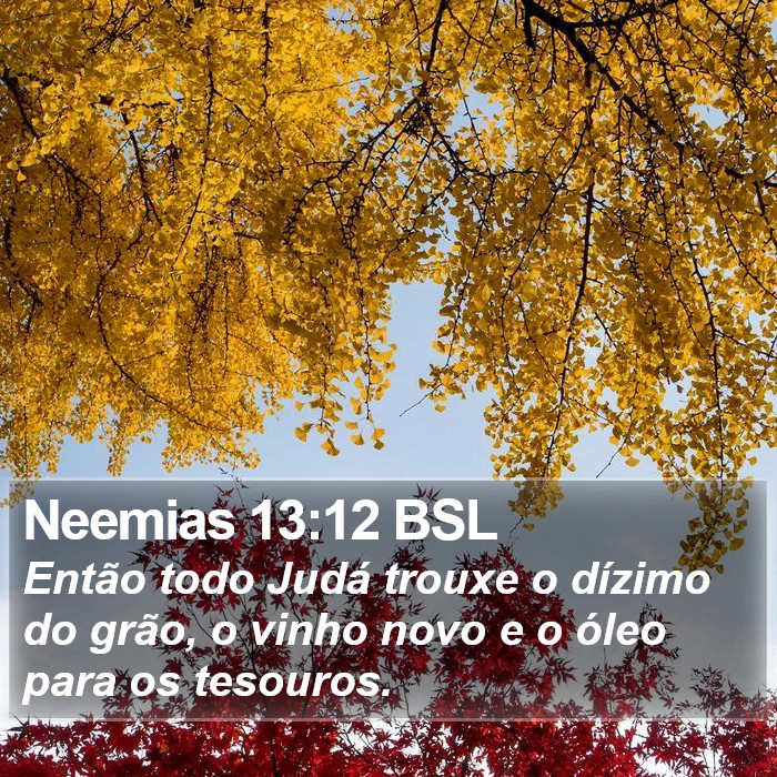 Neemias 13:12 BSL Bible Study