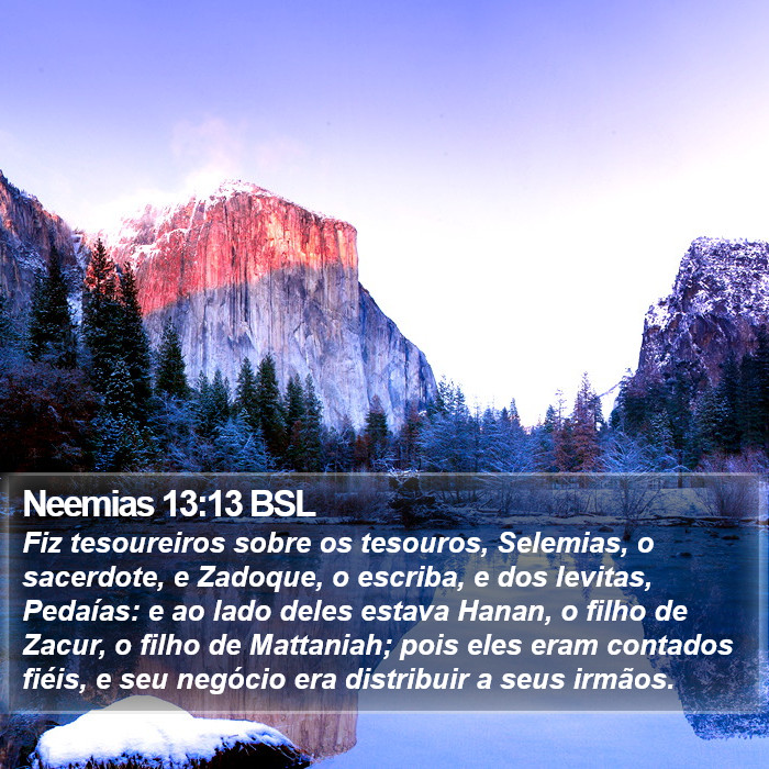 Neemias 13:13 BSL Bible Study