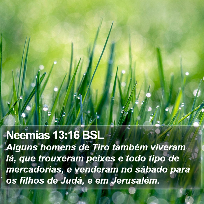 Neemias 13:16 BSL Bible Study