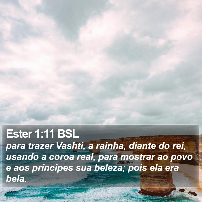 Ester 1:11 BSL Bible Study