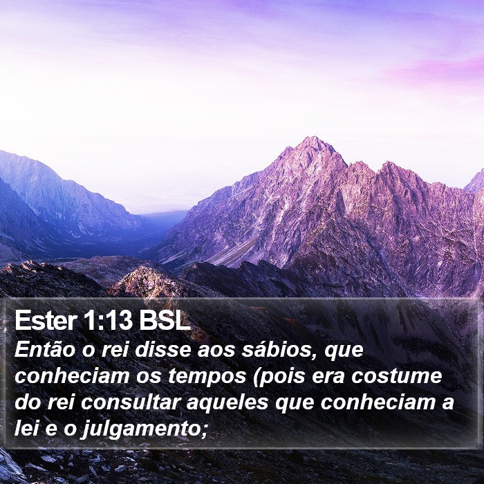 Ester 1:13 BSL Bible Study