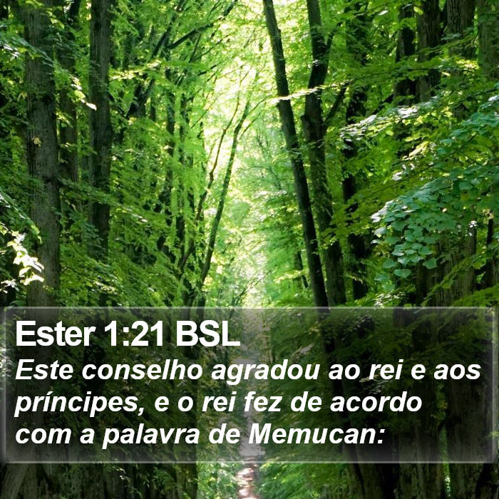 Ester 1:21 BSL Bible Study