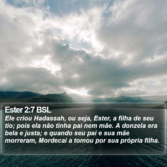 Ester 2:7 BSL Bible Study