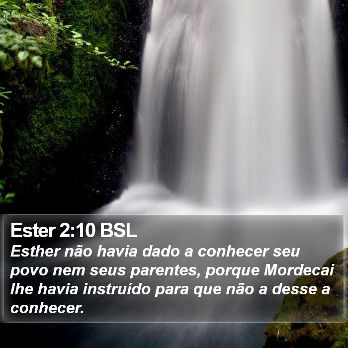 Ester 2:10 BSL Bible Study