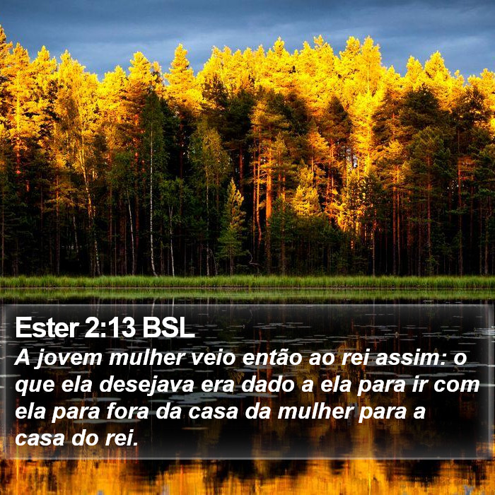 Ester 2:13 BSL Bible Study