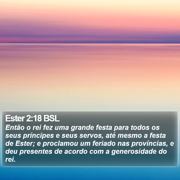 Ester 2:18 BSL Bible Study