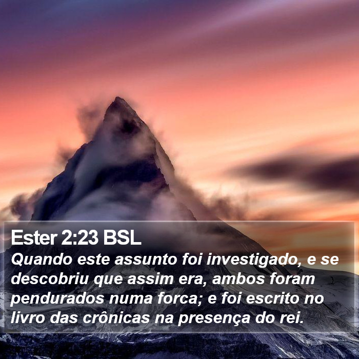 Ester 2:23 BSL Bible Study