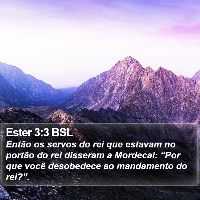 Ester 3:3 BSL Bible Study