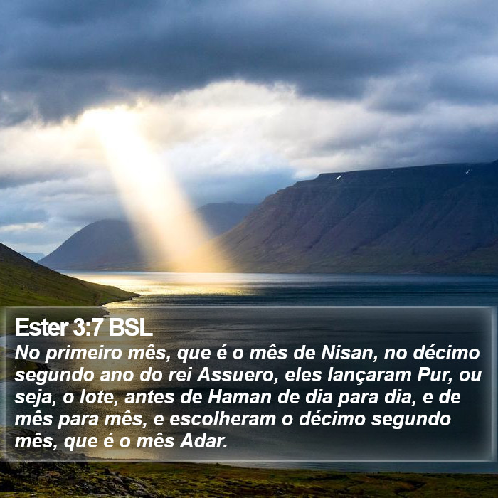 Ester 3:7 BSL Bible Study