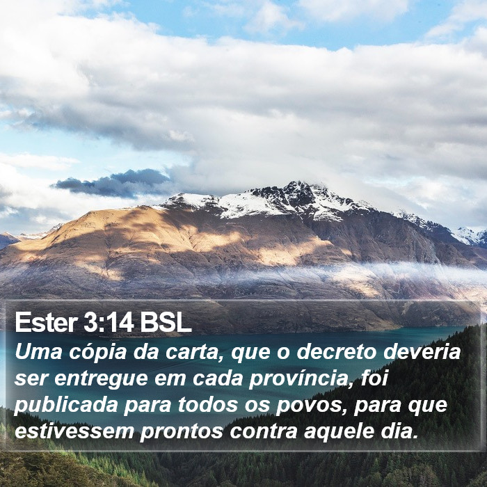 Ester 3:14 BSL Bible Study