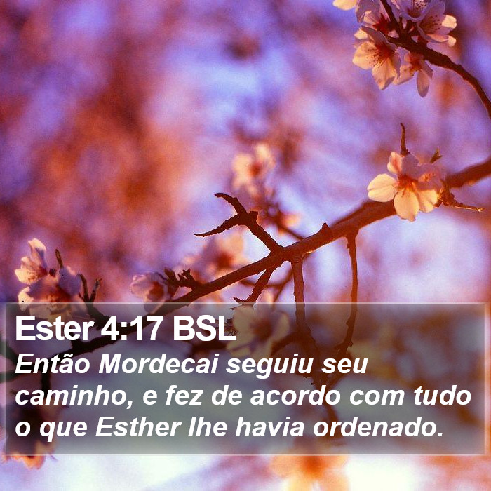 Ester 4:17 BSL Bible Study