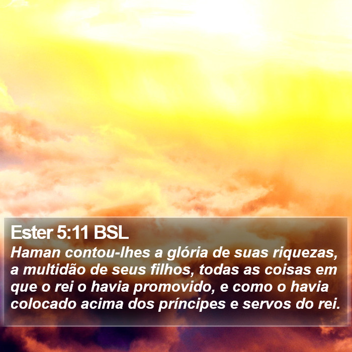 Ester 5:11 BSL Bible Study