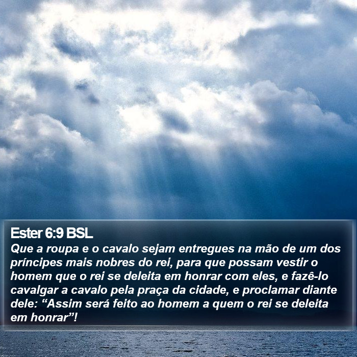 Ester 6:9 BSL Bible Study