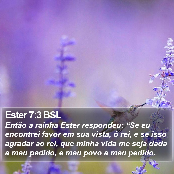 Ester 7:3 BSL Bible Study