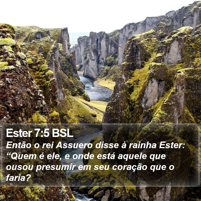 Ester 7:5 BSL Bible Study