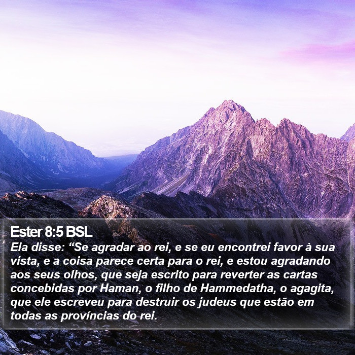 Ester 8:5 BSL Bible Study