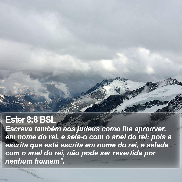 Ester 8:8 BSL Bible Study