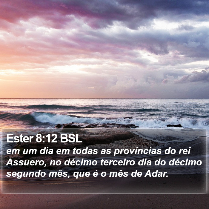 Ester 8:12 BSL Bible Study