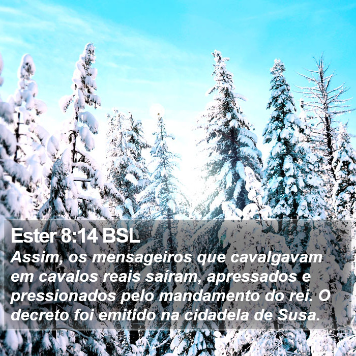 Ester 8:14 BSL Bible Study