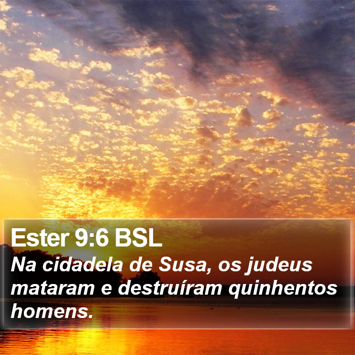 Ester 9:6 BSL Bible Study