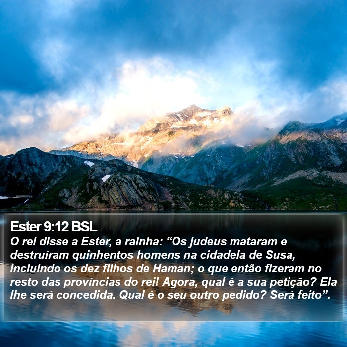 Ester 9:12 BSL Bible Study