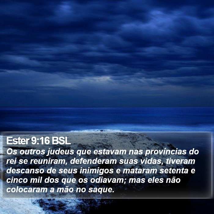 Ester 9:16 BSL Bible Study