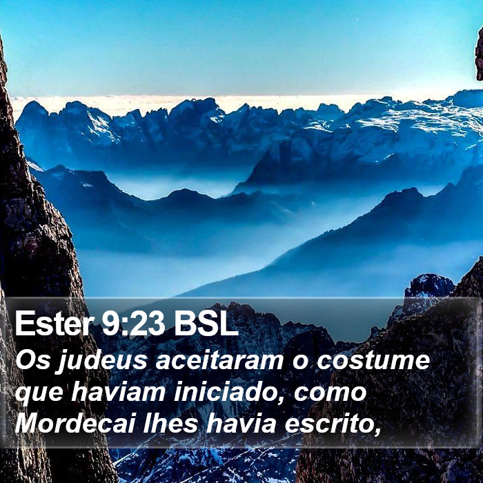 Ester 9:23 BSL Bible Study