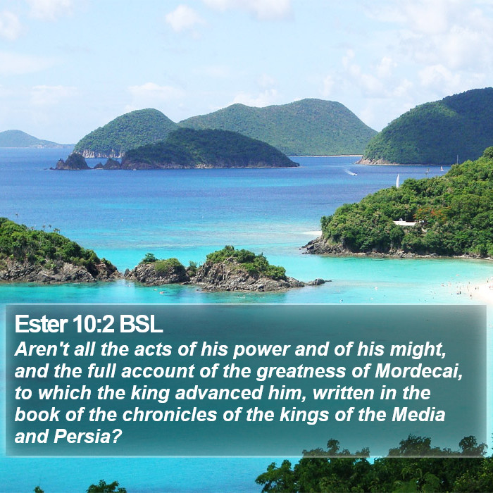 Ester 10:2 BSL Bible Study