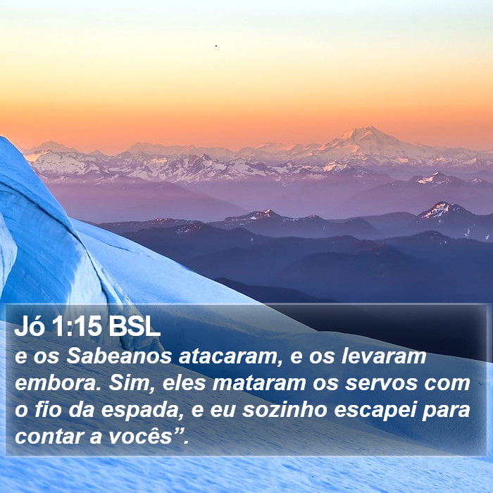 Jó 1:15 BSL Bible Study