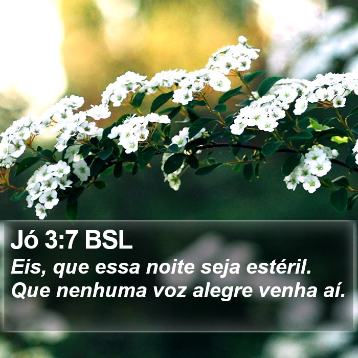 Jó 3:7 BSL Bible Study