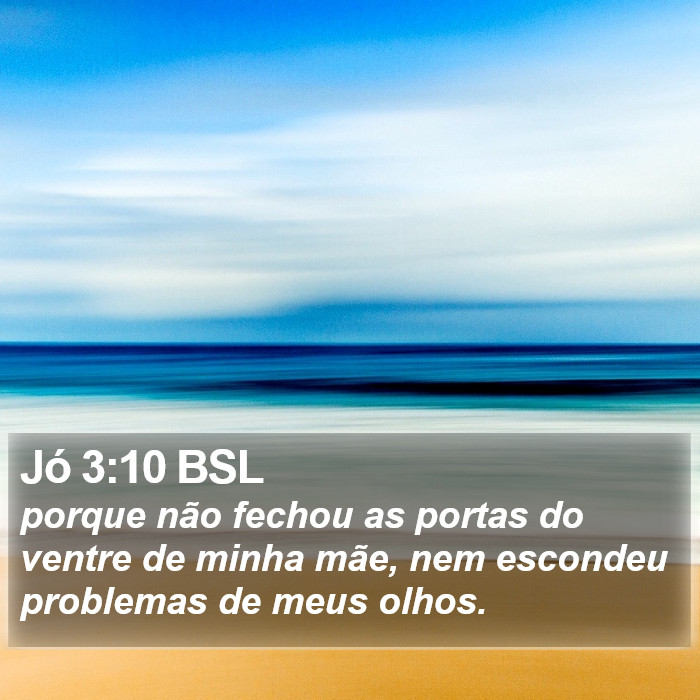 Jó 3:10 BSL Bible Study