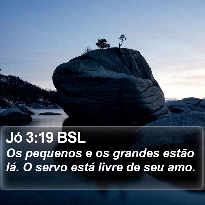 Jó 3:19 BSL Bible Study