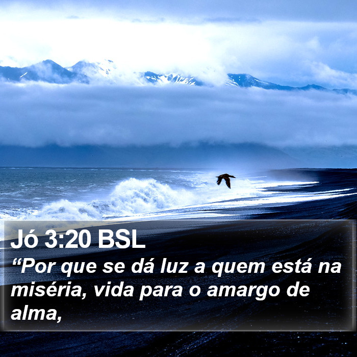 Jó 3:20 BSL Bible Study