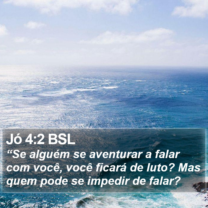 Jó 4:2 BSL Bible Study