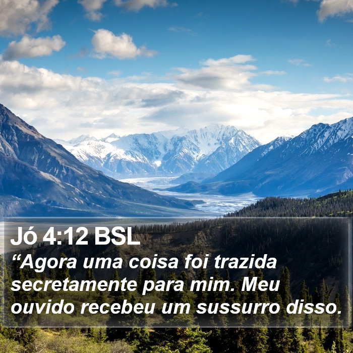 Jó 4:12 BSL Bible Study