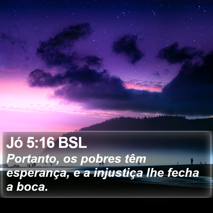 Jó 5:16 BSL Bible Study