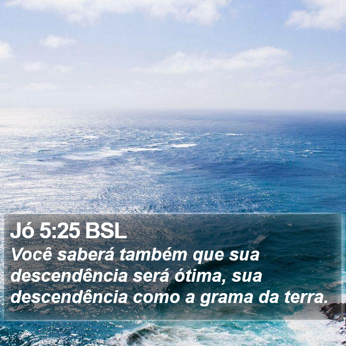 Jó 5:25 BSL Bible Study
