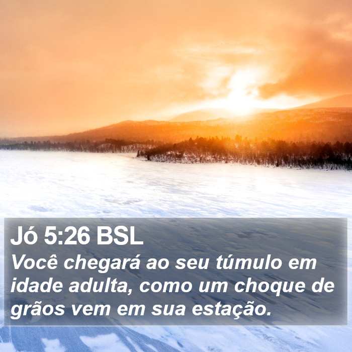 Jó 5:26 BSL Bible Study