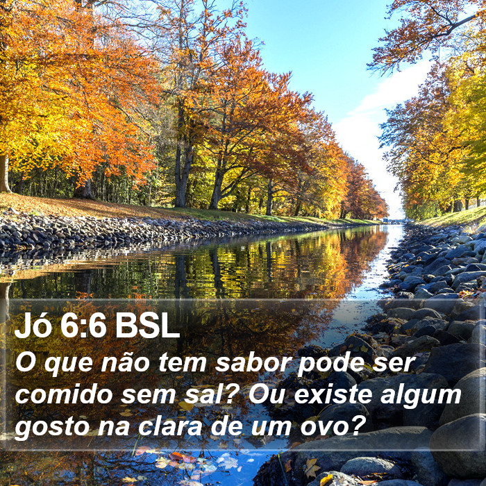 Jó 6:6 BSL Bible Study