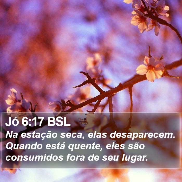 Jó 6:17 BSL Bible Study