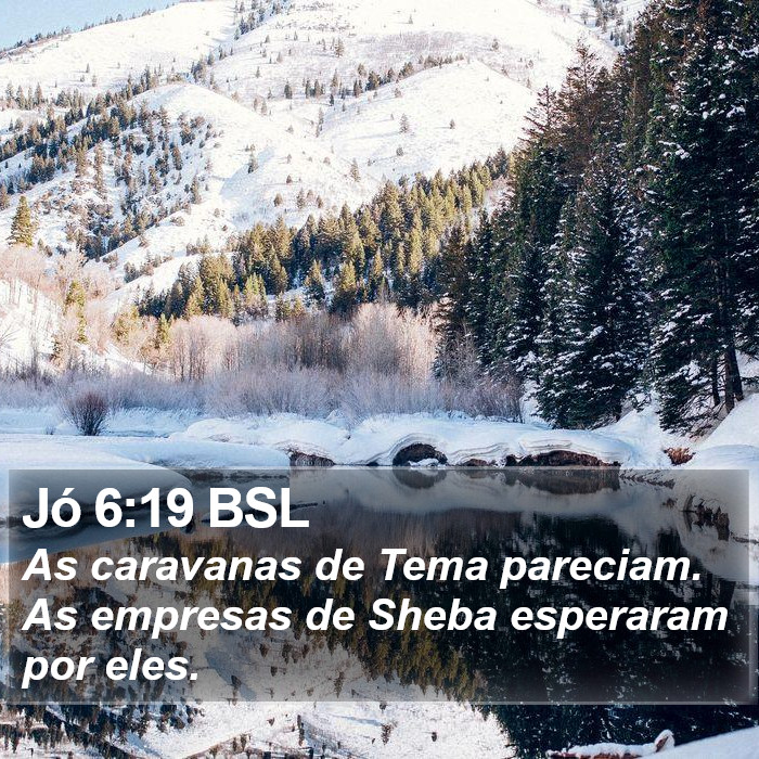 Jó 6:19 BSL Bible Study