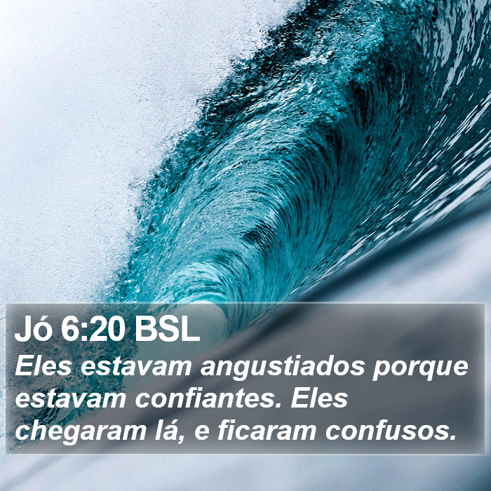 Jó 6:20 BSL Bible Study