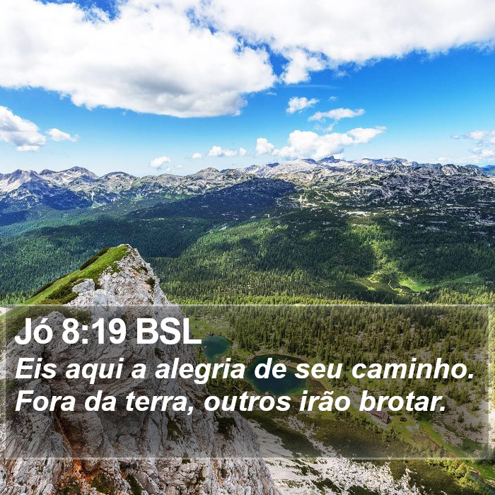 Jó 8:19 BSL Bible Study