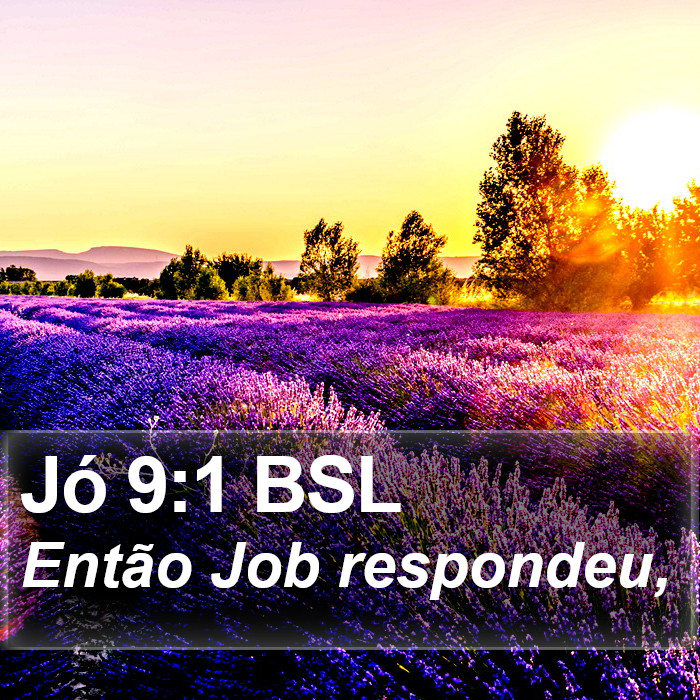 Jó 9:1 BSL Bible Study