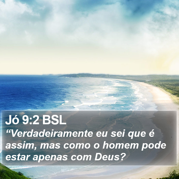 Jó 9:2 BSL Bible Study