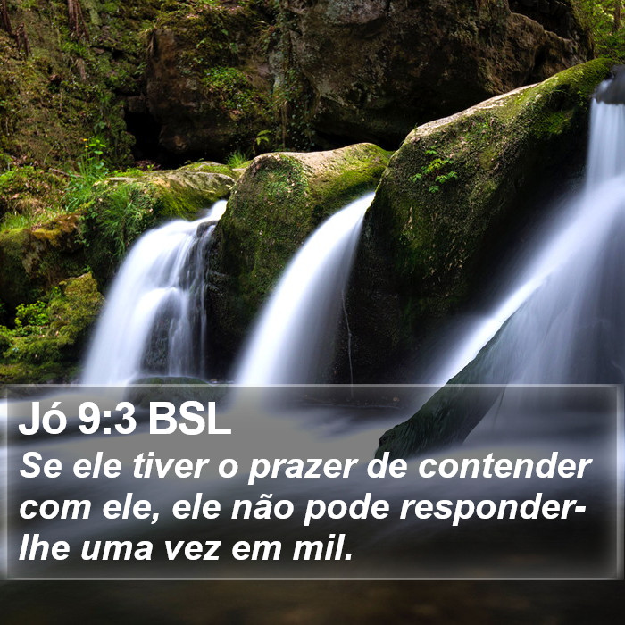 Jó 9:3 BSL Bible Study